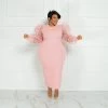 Curvaceous Boutique Blush Haven Dress