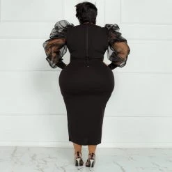 Curvaceous Boutique Black Haven Dress NEW