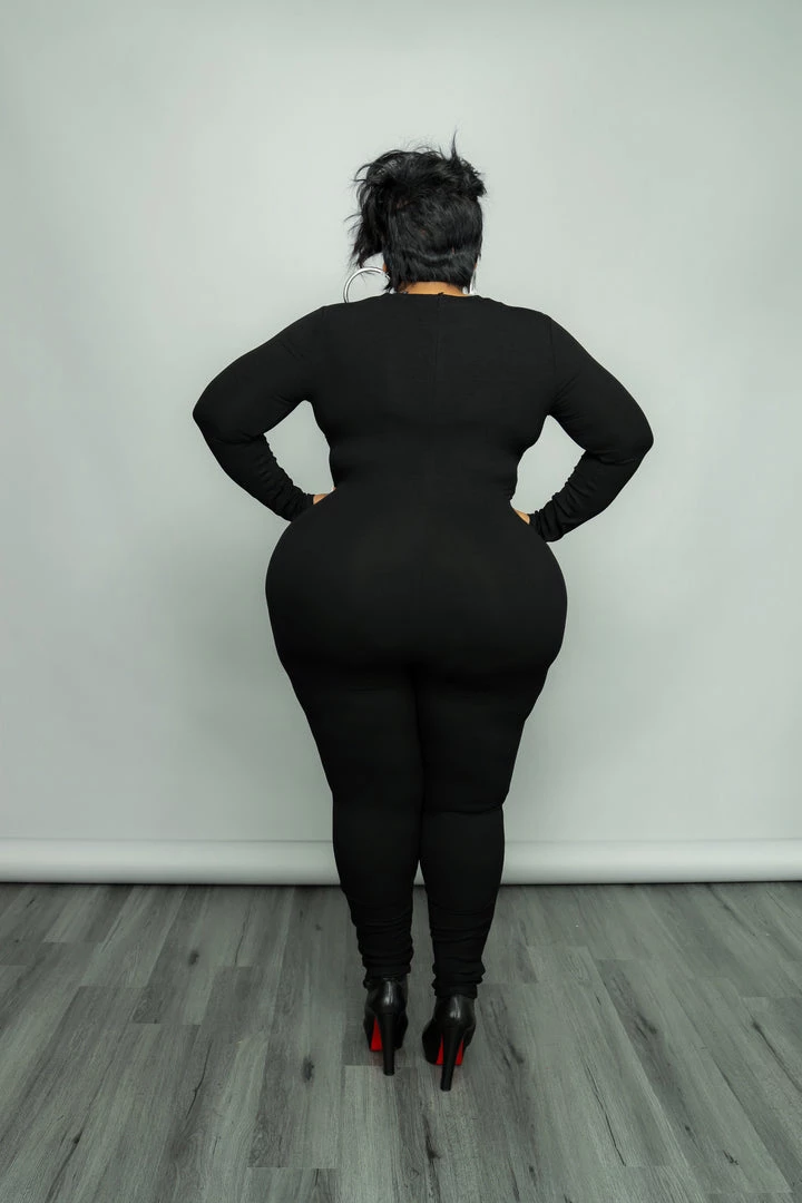 Curvaceous Boutique Black Rib Corset Catsuit JUMPSUITS 5 Curvaceous Boutique Black Rib Corset Catsuit JUMPSUITS