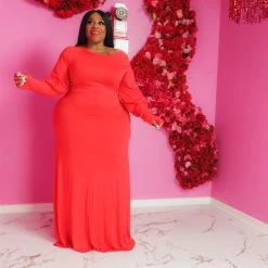 Curvaceous Boutique Red Halo Puff Sleeve Dress 7 Curvaceous Boutique Red Halo Puff Sleeve Dress