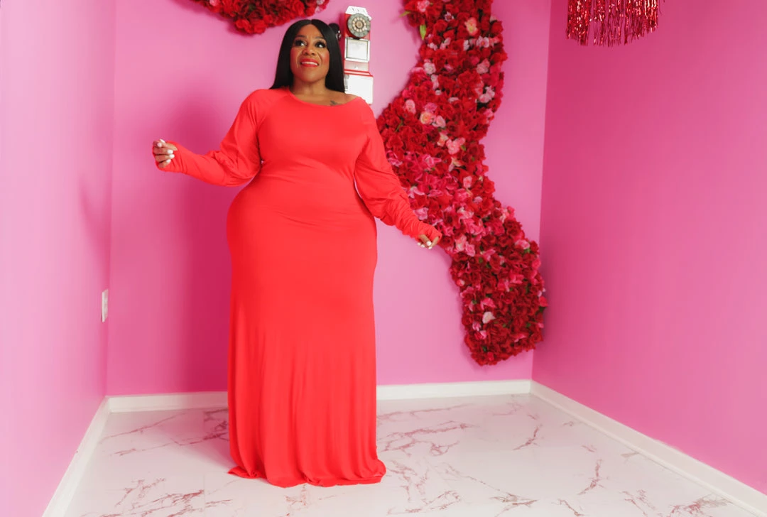 Curvaceous Boutique Red Halo Puff Sleeve Dress 5 Curvaceous Boutique Red Halo Puff Sleeve Dress