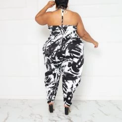 Curvaceous Boutique Onika Halter Jumpsuit NEW 7 Curvaceous Boutique Onika Halter Jumpsuit NEW