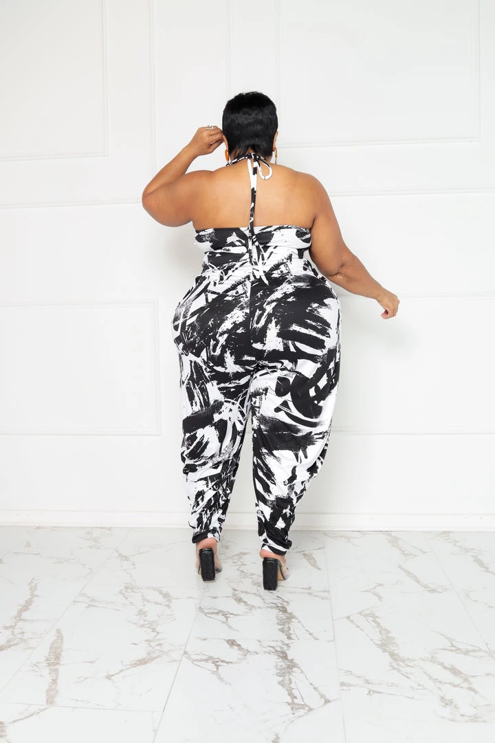 Curvaceous Boutique Onika Halter Jumpsuit NEW 5 Curvaceous Boutique Onika Halter Jumpsuit NEW