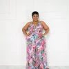 Curvaceous Boutique Pink Cha Cha Jumpsuit NEW