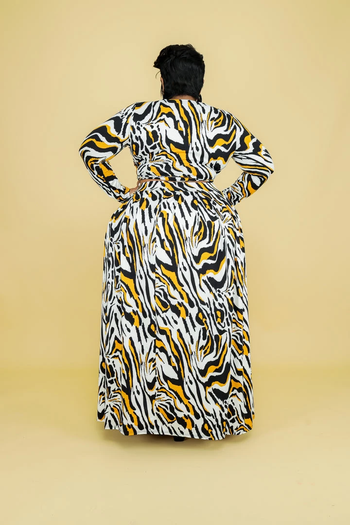 Curvaceous Boutique SALE Mustard Print Skirt Set 4 Curvaceous Boutique SALE Mustard Print Skirt Set