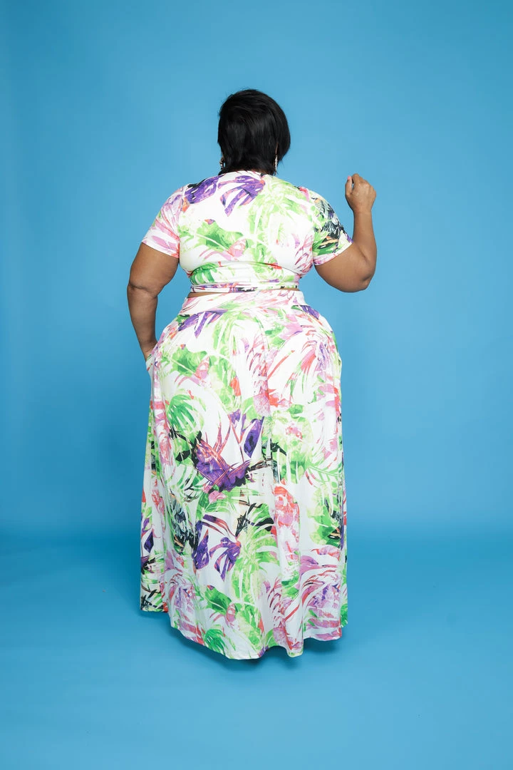 Curvaceous Boutique Green Perfectly Tied Skirt Set 4 Curvaceous Boutique Green Perfectly Tied Skirt Set