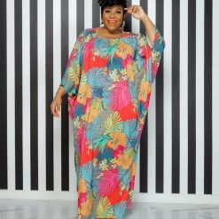 Curvaceous Boutique Blossoming In Spring Tunic Dress