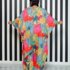 Curvaceous Boutique Blossoming In Spring Tunic Dress