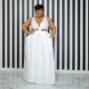 Curvaceous Boutique NEW White Y-Not Skirt Set