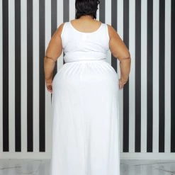 Curvaceous Boutique NEW White Y-Not Skirt Set