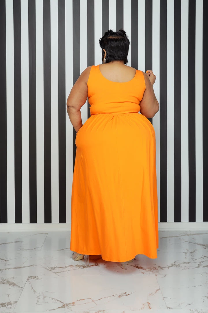Curvaceous Boutique NEW Orange Y-Not Skirt Set 5 Curvaceous Boutique NEW Orange Y-Not Skirt Set