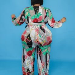 Curvaceous Boutique JUMPSUITS Flowers In Bloom Jumpsuit