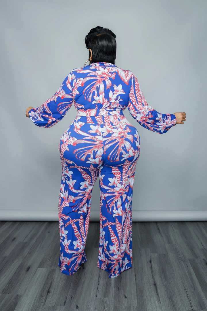 Curvaceous Boutique Red Leaf Jumpsuit JUMPSUITS 5 Curvaceous Boutique Red Leaf Jumpsuit JUMPSUITS