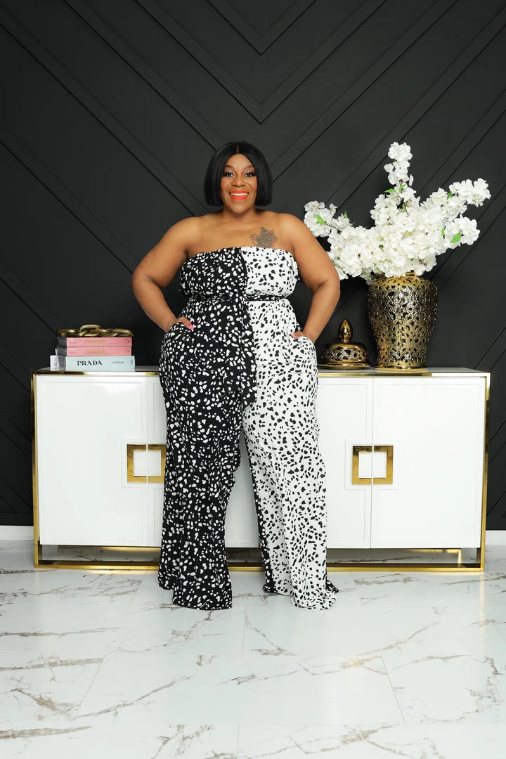 Curvaceous Boutique JUMPSUITS Spot On Tube Jumpsuit 3 Curvaceous Boutique JUMPSUITS Spot On Tube Jumpsuit