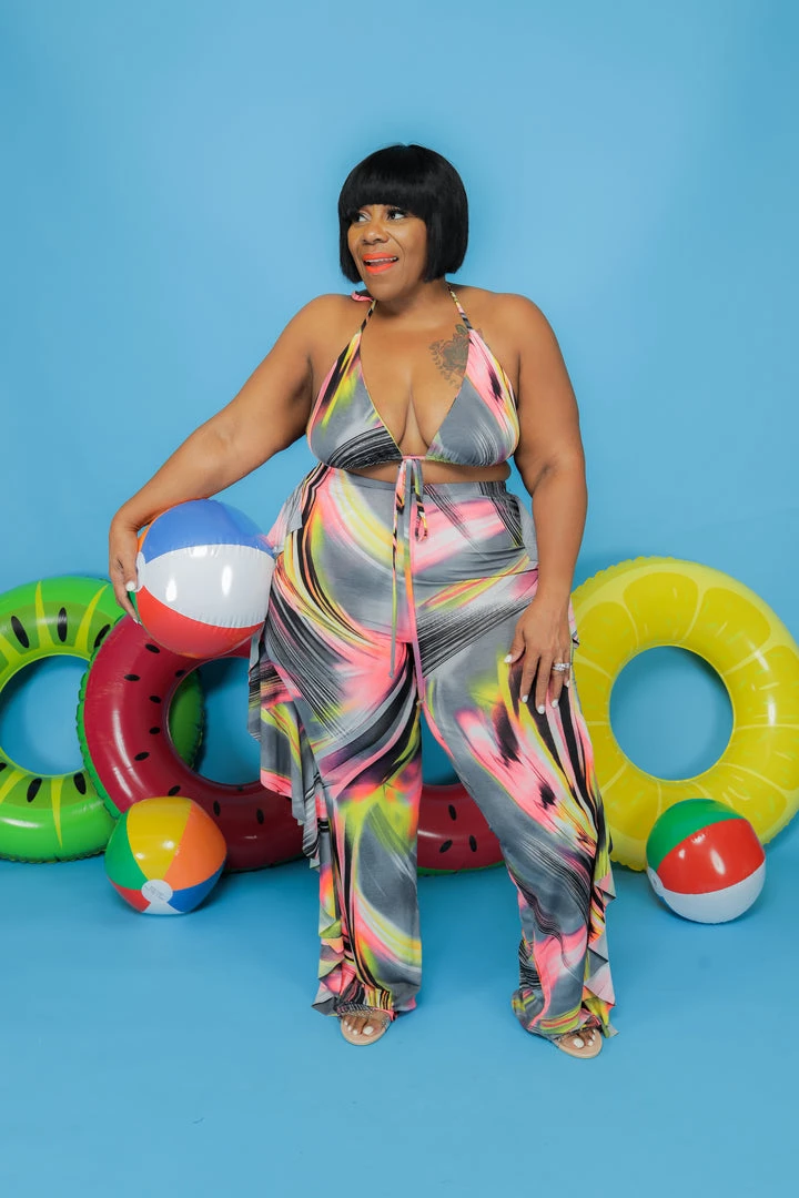 Curvaceous Boutique SETS Paradise Brush Print Swimset 4 Curvaceous Boutique SETS Paradise Brush Print Swimset