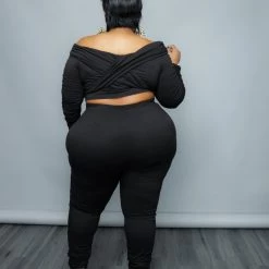 Curvaceous Boutique SETS Black Ruche Hour Set 7 Curvaceous Boutique SETS Black Ruche Hour Set