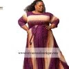 Curvaceous Boutique Extended Size Magenta & Coral Gabby Maxi Dress
