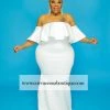 Curvaceous Boutique SALE Ivory Charlene Tube Gown