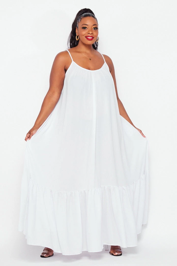Curvaceous Boutique NEW White Lea Maxi Dress 3 Curvaceous Boutique NEW White Lea Maxi Dress