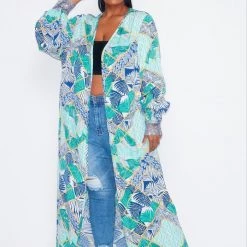 Curvaceous Boutique Floral Rhinestone Cuff Duster NEW 9 Curvaceous Boutique Floral Rhinestone Cuff Duster NEW