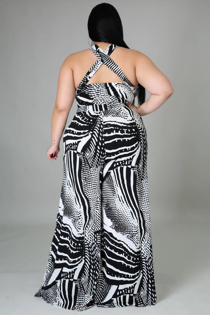Curvaceous Boutique Black & White Print Pant Set SETS 4 Curvaceous Boutique Black & White Print Pant Set SETS