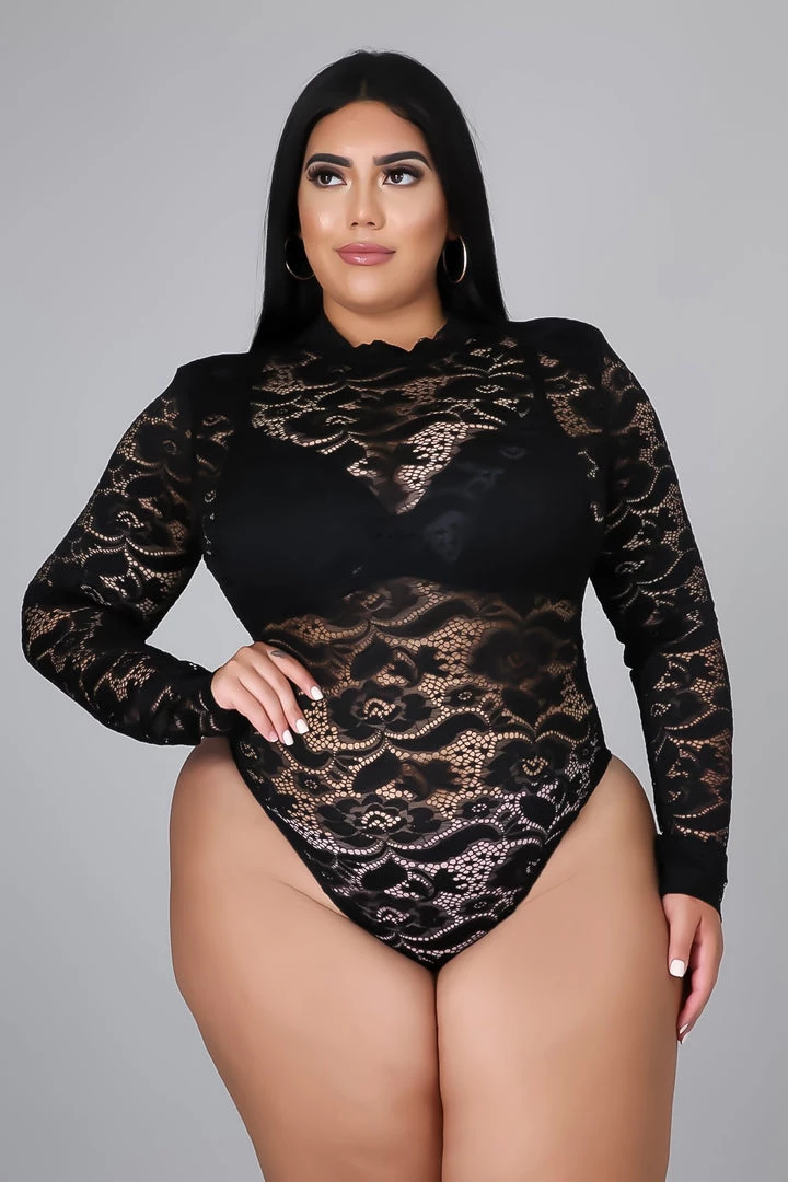 Curvaceous Boutique Black Lace Me Bodysuit Set 4 Curvaceous Boutique Black Lace Me Bodysuit Set