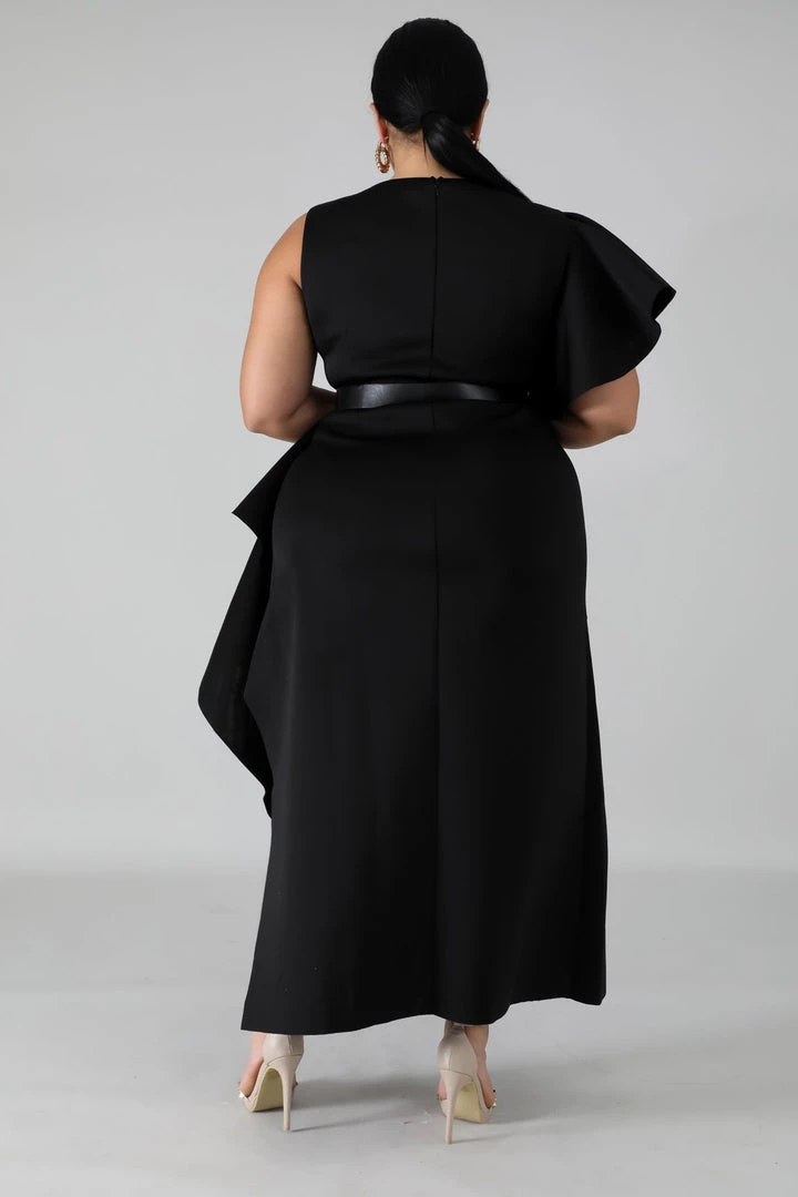 Curvaceous Boutique DRESSES Black Davina Belt Dress 5 Curvaceous Boutique DRESSES Black Davina Belt Dress