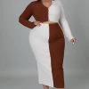 Curvaceous Boutique Brown Split It Skirt Set 2 Curvaceous Boutique Brown Split It Skirt Set