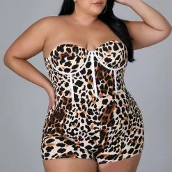 Curvaceous Boutique White Netted In Leopard Maxi Dress DRESSES 9 Curvaceous Boutique White Netted In Leopard Maxi Dress DRESSES