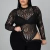 Curvaceous Boutique Black Greek Sheer Bodysuit 2 Curvaceous Boutique Black Greek Sheer Bodysuit