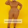 Curvaceous Boutique Brown Lonnie Catsuit
