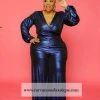 Curvaceous Boutique Royal Blue Regal Collection Jumpsuit JUMPSUITS