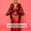 Curvaceous Boutique Red Regal Collection Gown