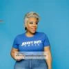 Curvaceous Boutique Royal Blue Heavy Duty Cutie Tee NEW