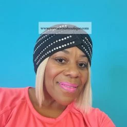 Curvaceous Boutique Crystal Accent Turban