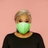 Curvaceous Boutique NEW Neon Green Reversible Face Mask