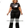 Curvaceous Boutique Black J-Lo Flare Jeans