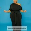 Curvaceous Boutique JUMPSUITS Black Dolly Off Shoulder Jumpsuit 1 Curvaceous Boutique JUMPSUITS Black Dolly Off Shoulder Jumpsuit