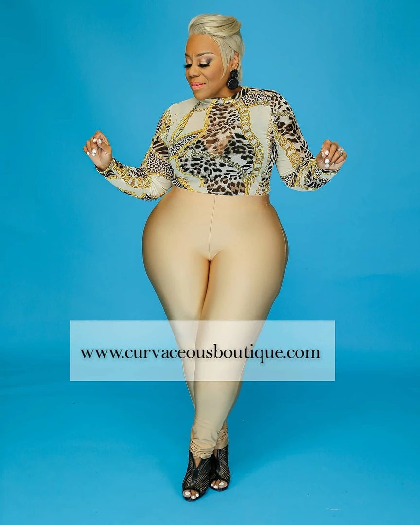 Curvaceous Boutique NEW Gold Shiny Liquid Leggings 3 Curvaceous Boutique NEW Gold Shiny Liquid Leggings