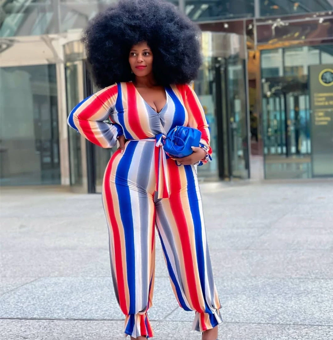 Curvaceous Boutique Red Stripes Wide- Leg Jumpsuit JUMPSUITS 5 Curvaceous Boutique Red Stripes Wide- Leg Jumpsuit JUMPSUITS