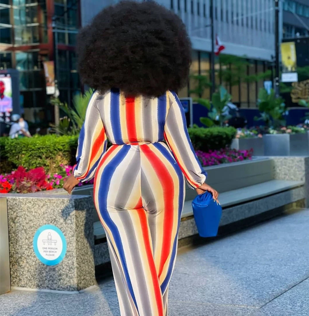 Curvaceous Boutique Red Stripes Wide- Leg Jumpsuit JUMPSUITS 6 Curvaceous Boutique Red Stripes Wide- Leg Jumpsuit JUMPSUITS