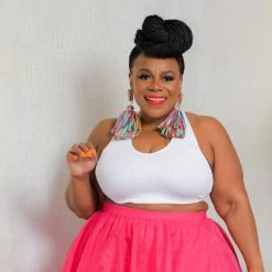 Curvaceous Boutique NEW Ribbed Crop Racerback Top