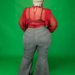 Curvaceous Boutique Gray Retro Distressed Jeans 7 Curvaceous Boutique Gray Retro Distressed Jeans