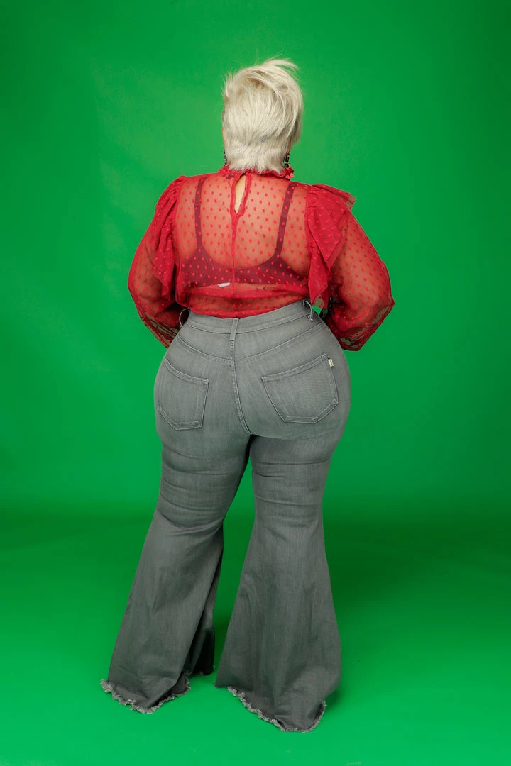 Curvaceous Boutique Gray Retro Distressed Jeans 5 Curvaceous Boutique Gray Retro Distressed Jeans