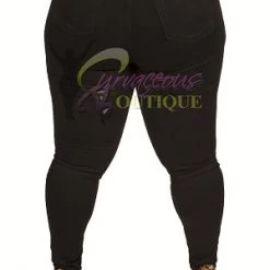 Curvaceous Boutique Black Basic Hi Waist Jeans