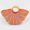 Curvaceous Boutique NEW Orange Swirl Straw Bag 2 Curvaceous Boutique NEW Orange Swirl Straw Bag
