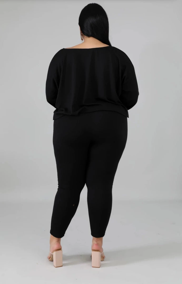 Curvaceous Boutique Black Casha Legging Set SALE 4 Curvaceous Boutique Black Casha Legging Set SALE