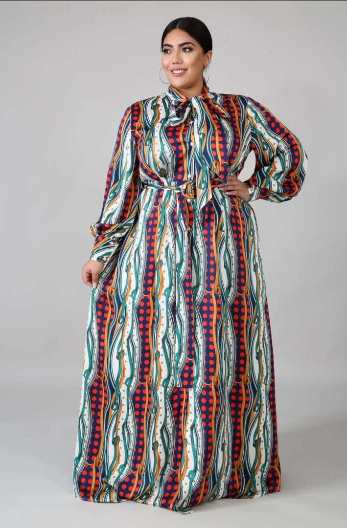 Curvaceous Boutique Lashanda Spots Maxi Dress 3 Curvaceous Boutique Lashanda Spots Maxi Dress