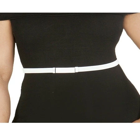 Curvaceous Boutique ACCESSORIES Plus Size White Metal Skinny Belt 3 Curvaceous Boutique ACCESSORIES Plus Size White Metal Skinny Belt