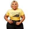 Curvaceous Boutique NEW Yellow Everyday Is MY Runway Tee